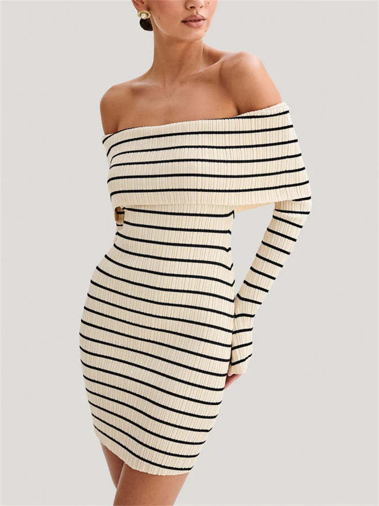 Vestido  Feminino Listrado
